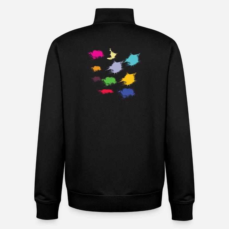 artist - Sweat zippé unisexe en coton bio Stanley/Stella - noir