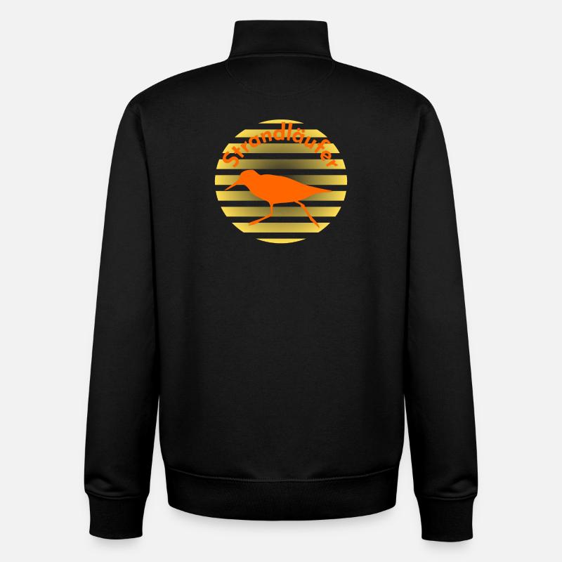 Strandläufer - Unisex Organic Zip Sweatshirt von Stanley/Stella - Schwarz