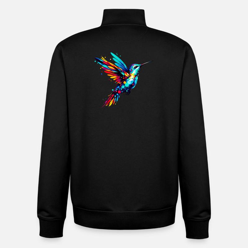 Kolibri - Unisex Organic Zip Sweatshirt von Stanley/Stella - Schwarz
