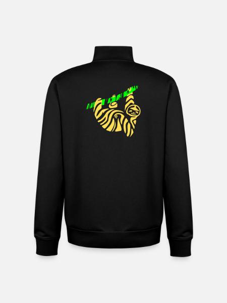 Sloth - Unisex Organic Zip Sweatshirt by Stanley/Stella - black