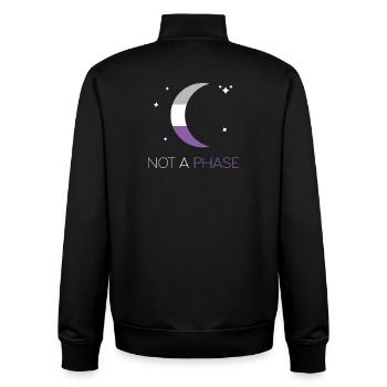 LGBTQ Pride Month - Keine Phase - Asexuell - Unisex Organic Zip Sweatshirt von Stanley/Stella - Schwarz - Hinten - AI Model Male 185 light (185cm)