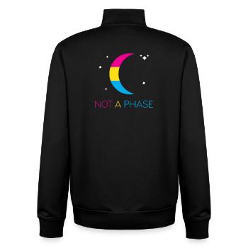 LGBTQ Pride Month - Keine Phase - Pansexuell - Unisex Organic Zip Sweatshirt von Stanley/Stella - Schwarz - Hinten - AI Model Male 185 light (185cm)