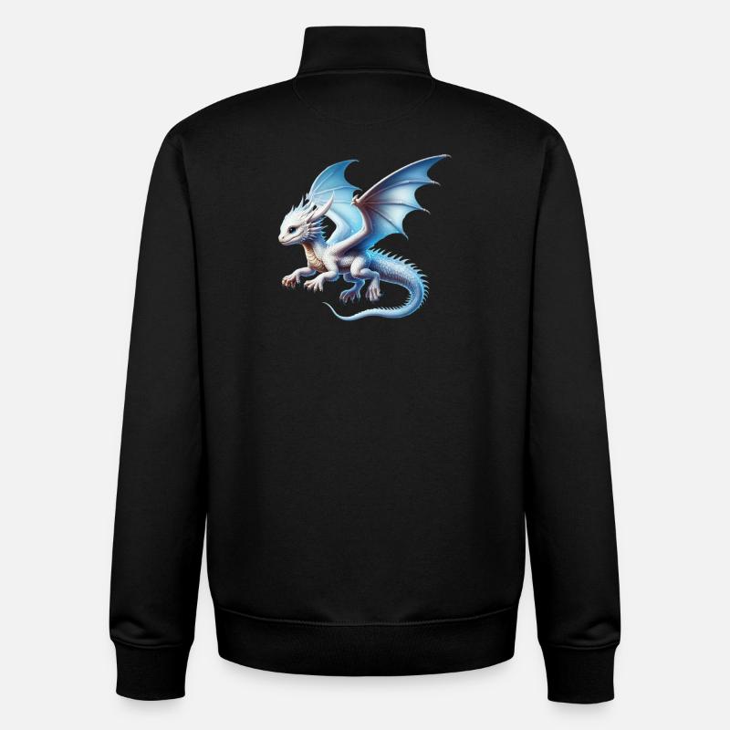 Drache - Unisex Organic Zip Sweatshirt von Stanley/Stella - Schwarz
