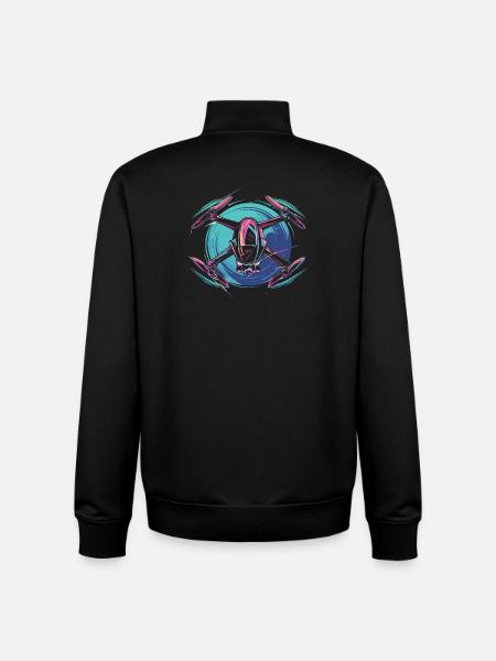 Dynamic Drone - Unisex Organic Zip Sweatshirt by Stanley/Stella - black