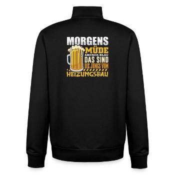 40th Birthday 40 Years Old Saying Gift - Unisex Organic Zip Sweatshirt by Stanley/Stella - black - Back - AI Model Male 185 light (185cm)