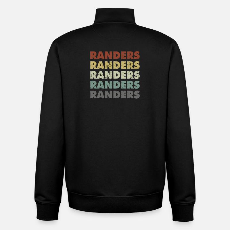 Randers - Danemark - Danemark - Scandinavie - Sweat zippé unisexe en coton bio Stanley/Stella - noir