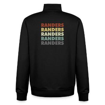 Randers - Denmark - Dänemark - Skandinavien - Unisex Organic Zip Sweatshirt von Stanley/Stella - Schwarz - Hinten - AI Model Male 185 light (185cm)