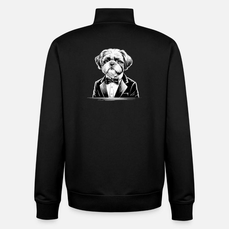 Shih tzu - Unisex Organic Zip Sweatshirt von Stanley/Stella - Schwarz