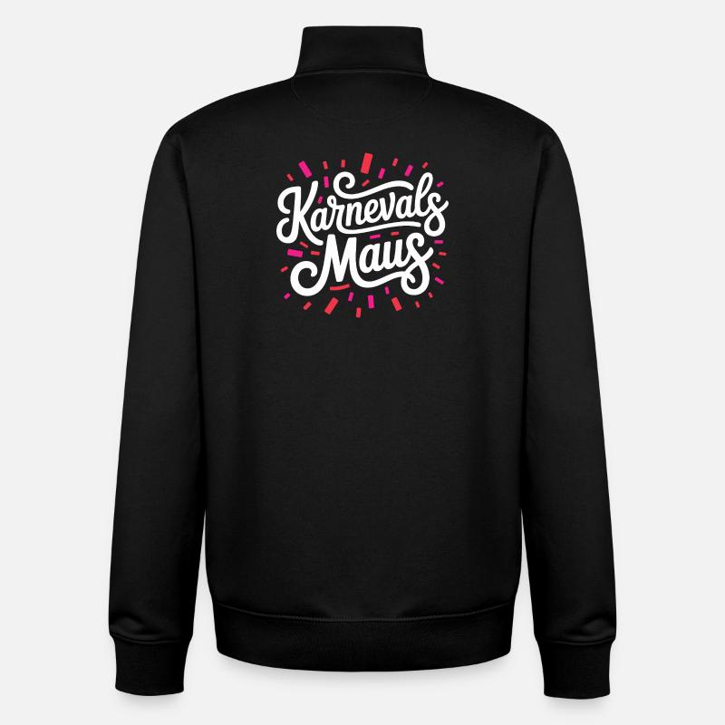 Carnival Mouse Cologne Carnival Mouse - Unisex Organic Zip Sweatshirt by Stanley/Stella - black