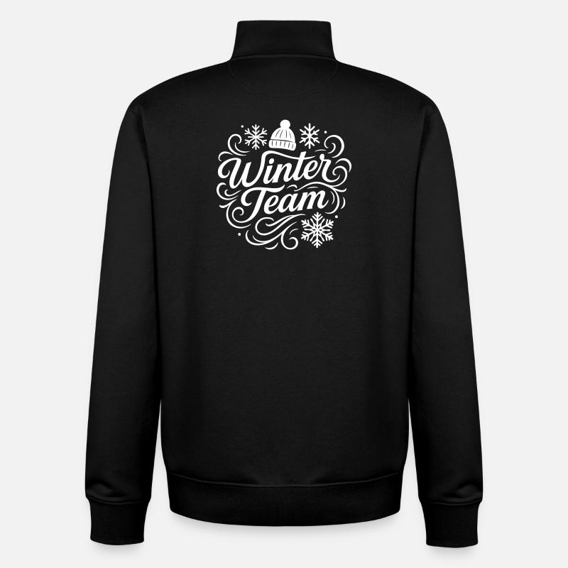 Winter Team - Unisex Organic Zip Sweatshirt von Stanley/Stella - Schwarz