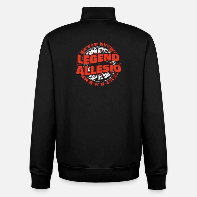 Man Allesio - Sweat zippé unisexe en coton bio Stanley/Stella - noir