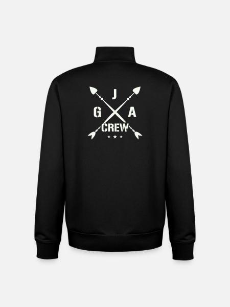 Jga Crew Junggesellenabschied - Unisex Organic Zip Sweatshirt von Stanley/Stella - Schwarz