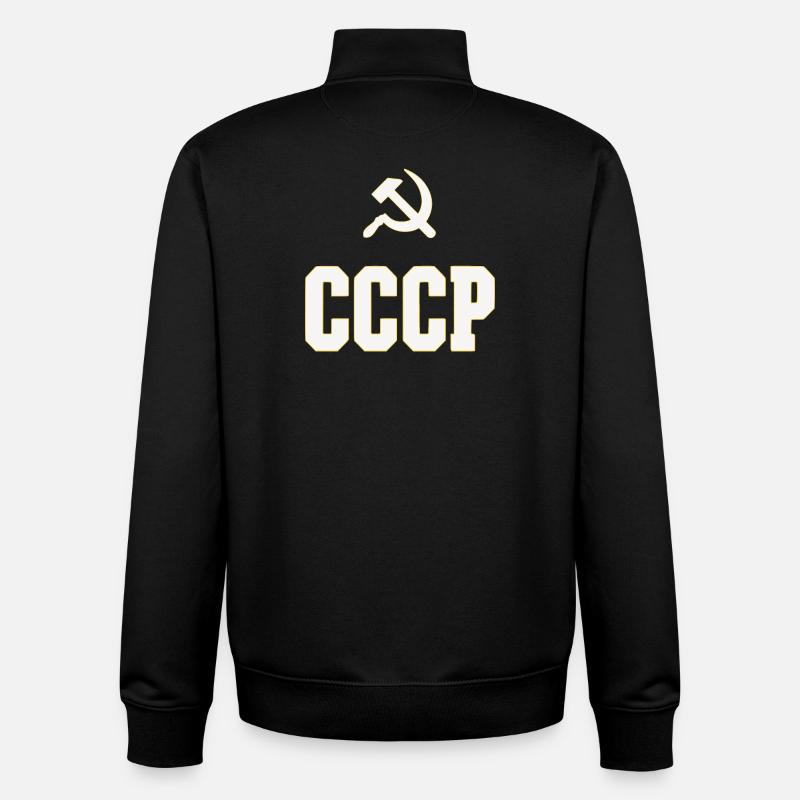 Design CCCP dans le style des années 80, bouteille rétro - Sweat zippé unisexe en coton bio Stanley/Stella - noir