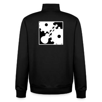 Rock against the Machine - Unisex Organic Zip Sweatshirt von Stanley/Stella - Schwarz - Hinten - AI Model Male 185 light (185cm)