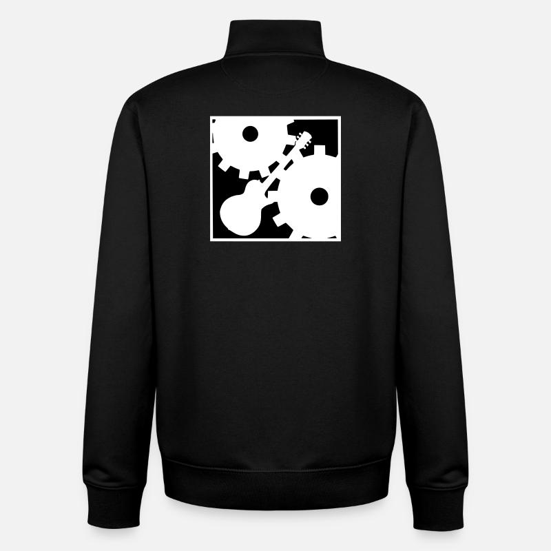 Rock contre la Machine - Sweat zippé unisexe en coton bio Stanley/Stella - noir