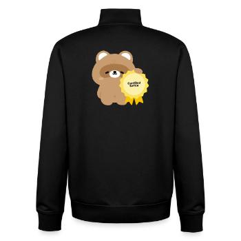 Zertifizierter Softie Beaver - Unisex Organic Zip Sweatshirt von Stanley/Stella - Schwarz - Hinten - AI Model Male 185 light (185cm)
