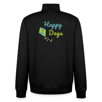 Happy Days Kite Cute Summer Vibes Design - Unisex Organic Zip Sweatshirt von Stanley/Stella - Schwarz - Hinten - AI Model Male 185 light (185cm)