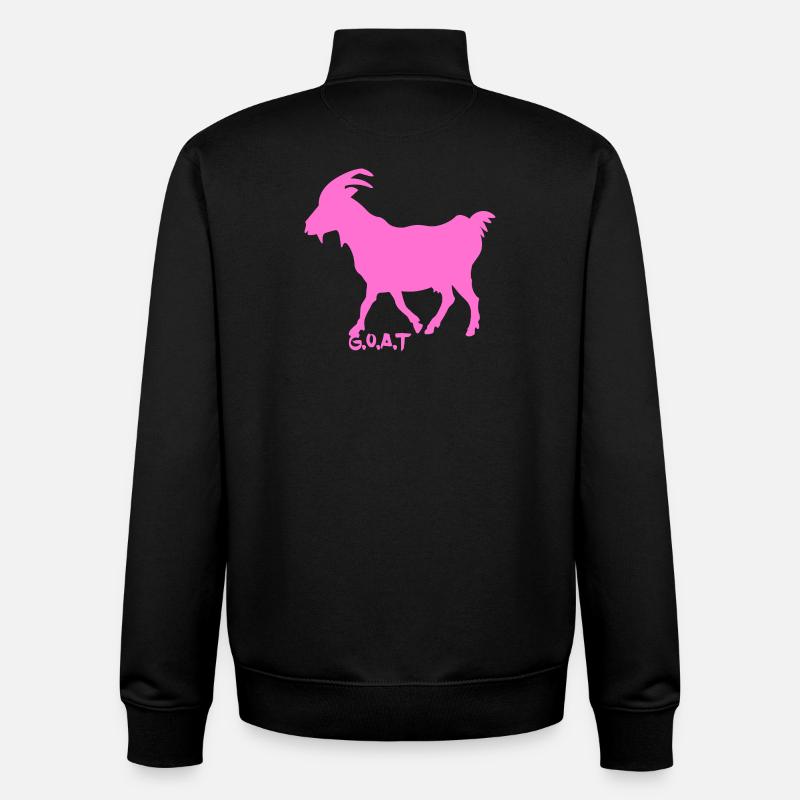 Ziege pink G.O.A.T. - Unisex Organic Zip Sweatshirt von Stanley/Stella - Schwarz