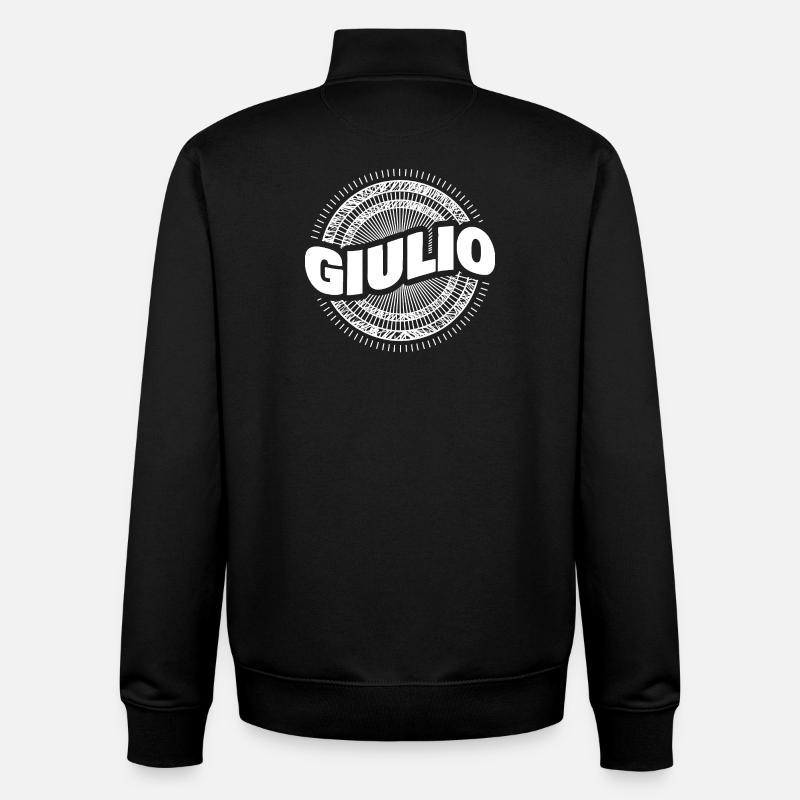 Giulio as a name - Unisex Organic Zip Sweatshirt by Stanley/Stella - black