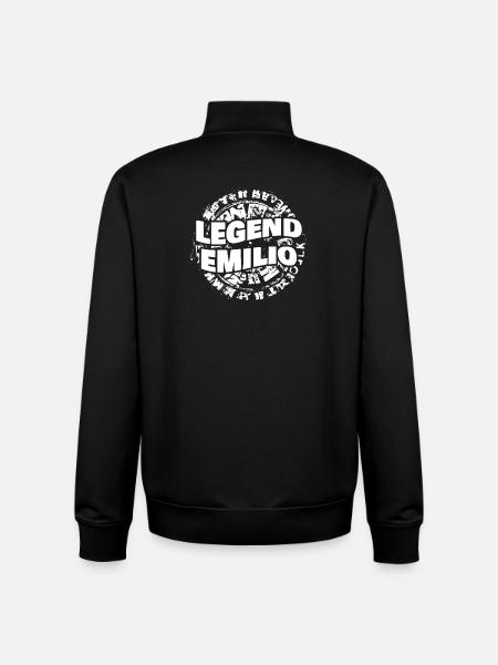 Emilio - Unisex Organic Zip Sweatshirt von Stanley/Stella - Schwarz