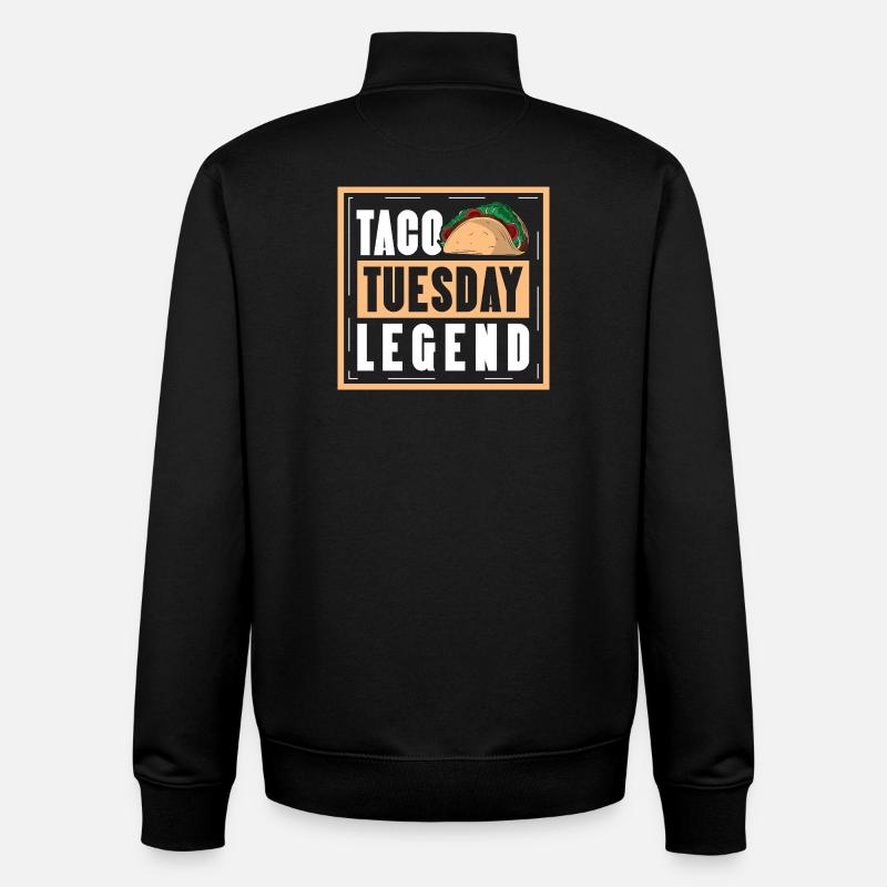 taco tuesday legend - Unisex Organic Zip Sweatshirt von Stanley/Stella - Schwarz