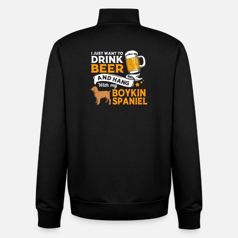 Boykin Spaniel - Unisex Organic Zip Sweatshirt von Stanley/Stella - Schwarz