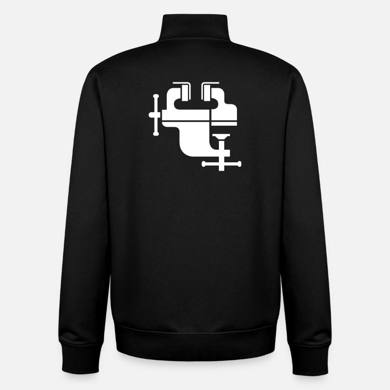 Vice Tool Icon Symbol Illustration - Unisex Organic Zip Sweatshirt by Stanley/Stella - black