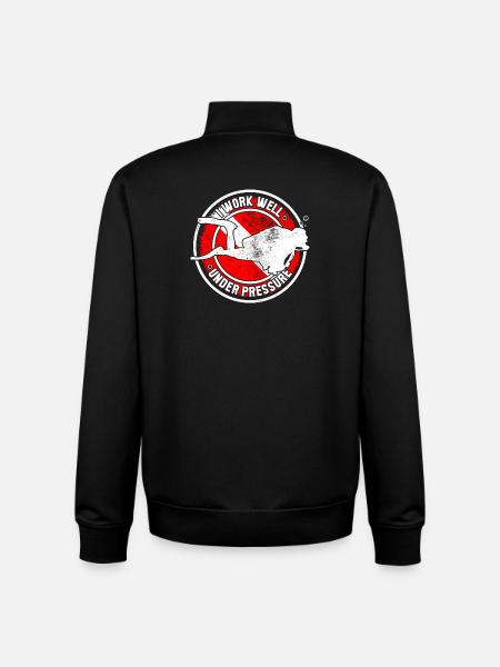 Cocarde de taureau sous pression - Sweat zippé unisexe en coton bio Stanley/Stella - noir