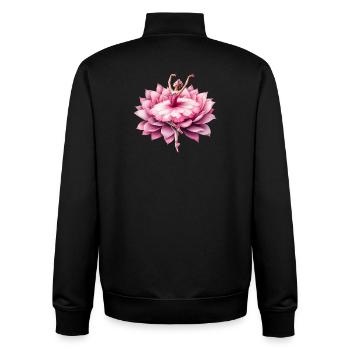 Balletttänzerin mit Tutu - Unisex Organic Zip Sweatshirt von Stanley/Stella - Schwarz - Hinten - AI Model Male 185 light (185cm)
