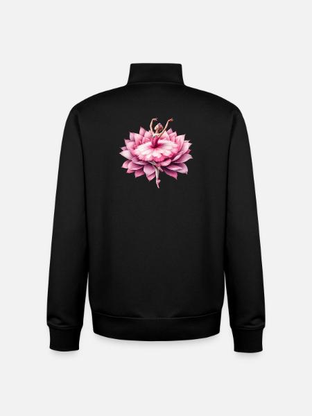 Ballet dancer with tutu - Unisex Organic Zip Sweatshirt by Stanley/Stella - black
