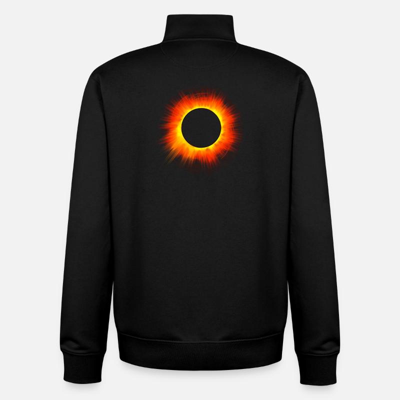 Sonnenfinsternis Total Solar Eclipse - Unisex Organic Zip Sweatshirt von Stanley/Stella - Schwarz