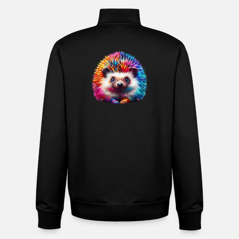 Igel - Unisex Organic Zip Sweatshirt von Stanley/Stella - Schwarz
