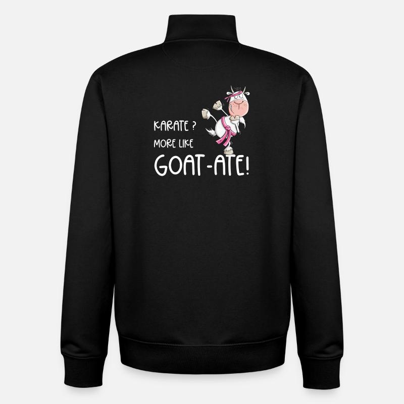 Karaté Goat Arts Martiaux Dicton - Sweat zippé unisexe en coton bio Stanley/Stella - noir