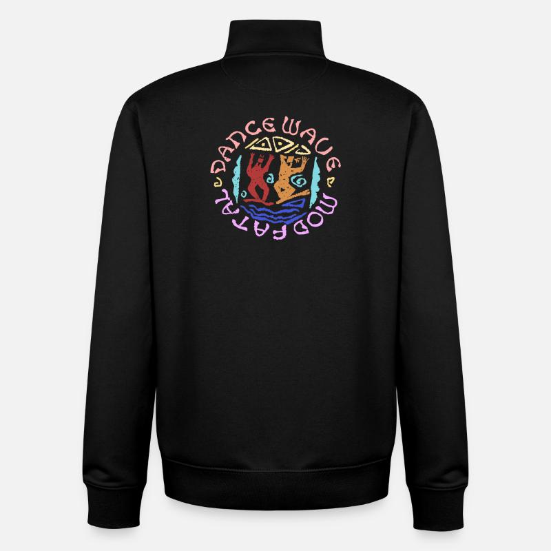 SHARKY OLDHOUSE dance wave mod fatal - Unisex Organic Zip Sweatshirt von Stanley/Stella - Schwarz