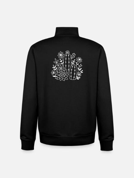 Wüstengarten-Blüten - Unisex Organic Zip Sweatshirt von Stanley/Stella - Schwarz
