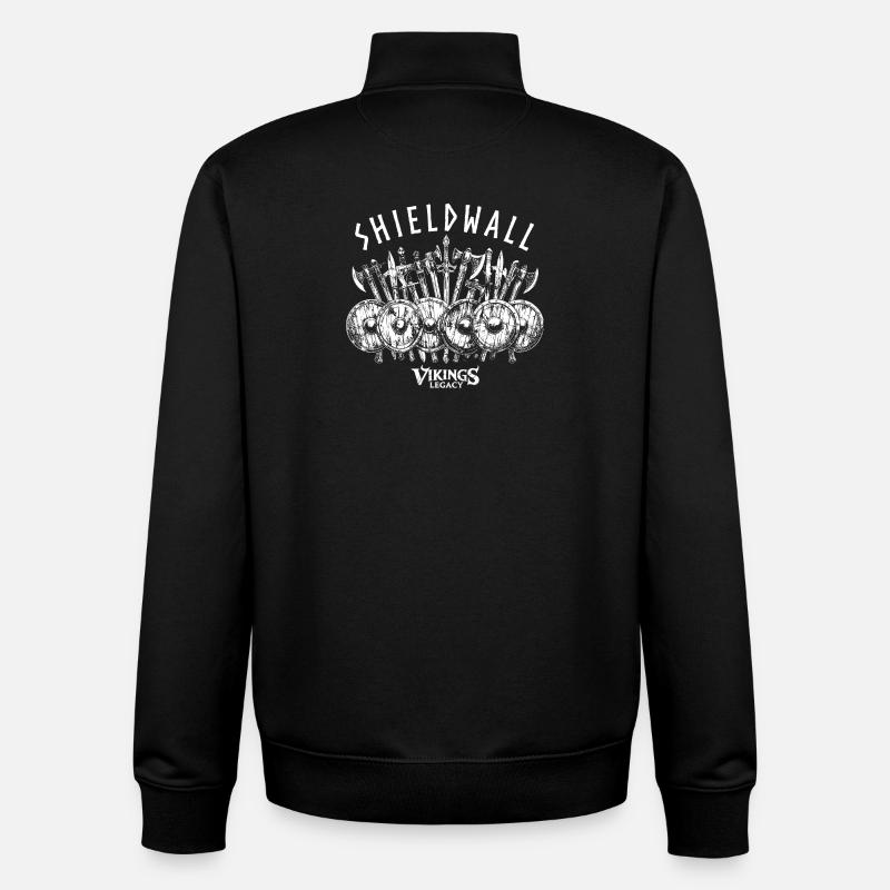 Shieldwall - der Schildwall der Wikinger - Unisex Organic Zip Sweatshirt von Stanley/Stella - Schwarz
