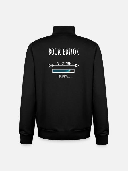 Bogredaktør Gaveprofession Uddannelse Bogredaktør - Stanley/Stella unisex sweatshirt med lynlås i økologisk - sort
