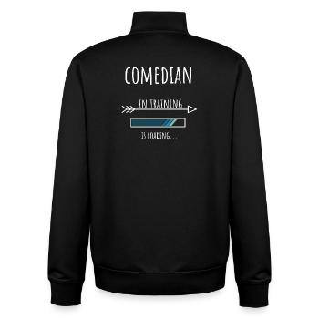 Comedian Geschenk Beruf Ausbildung Komiker - Unisex Organic Zip Sweatshirt von Stanley/Stella - Schwarz - Hinten - AI Model Male 185 light (185cm)