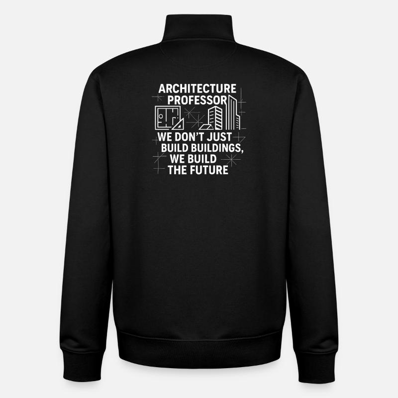 Professeur d’architecture - Sweat zippé unisexe en coton bio Stanley/Stella - noir