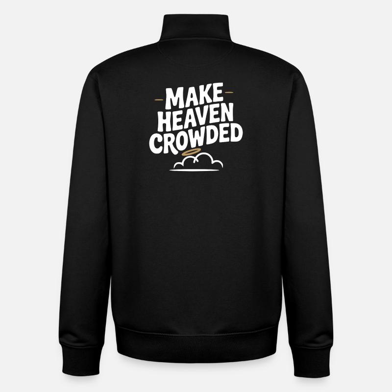 Fais chanter le ciel - Sweat zippé unisexe en coton bio Stanley/Stella - noir