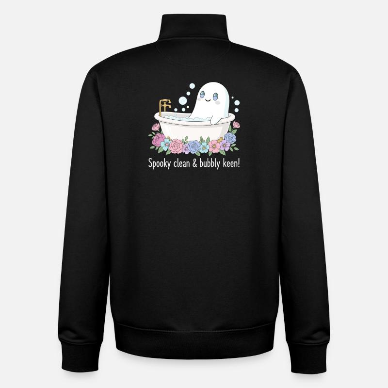 Süßer Spuk - Unisex Organic Zip Sweatshirt von Stanley/Stella - Schwarz