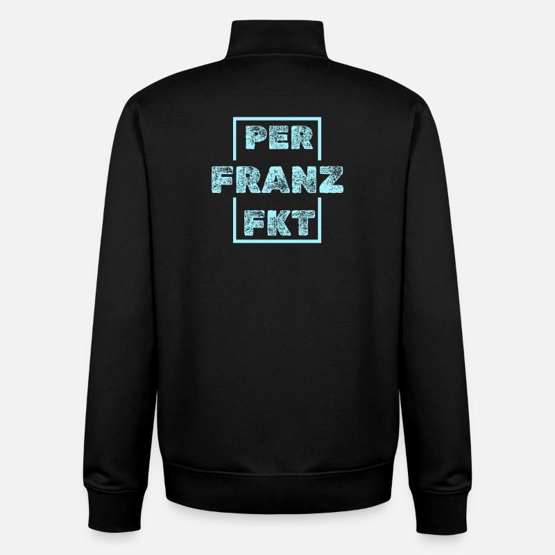 Franz Franz - Sweat zippé unisexe en coton bio Stanley/Stella - noir