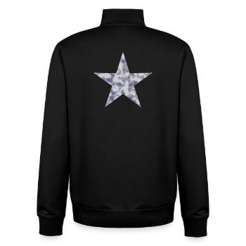 Stern Camouflage - Unisex Organic Zip Sweatshirt von Stanley/Stella - Schwarz - Hinten - AI Model Male 185 light (185cm)
