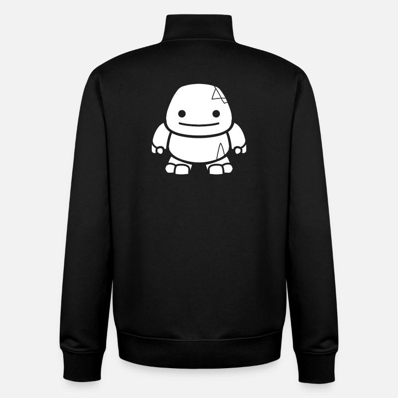 golem - Sweat zippé unisexe en coton bio Stanley/Stella - noir