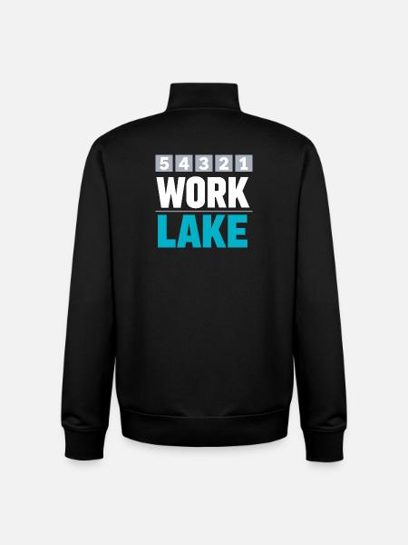 Lake Weekend Countdown To Sea Days - Unisex Organic Zip Sweatshirt by Stanley/Stella - black