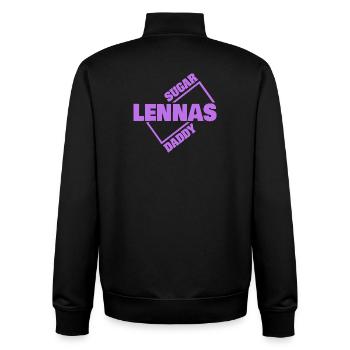 Lennas - Unisex Organic Zip Sweatshirt von Stanley/Stella - Schwarz - Hinten - AI Model Male 185 light (185cm)