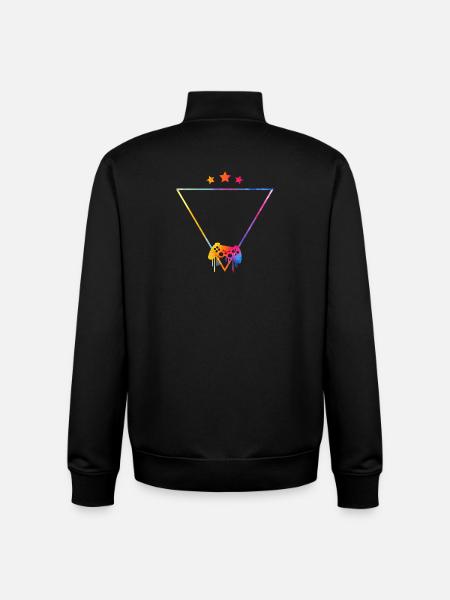 Star Gamer - Unisex Organic Zip Sweatshirt by Stanley/Stella - black
