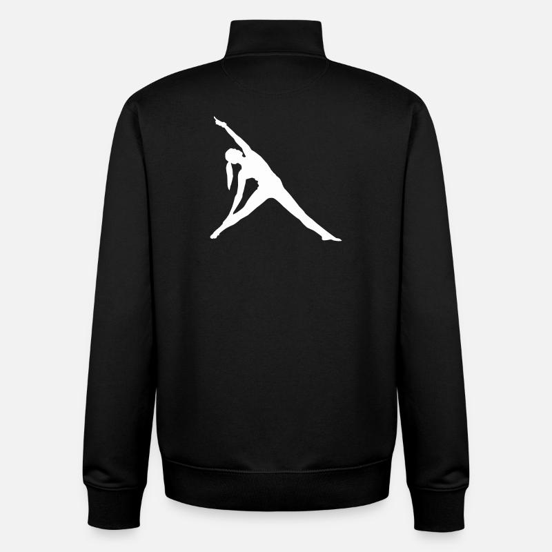 Stretch Silhouette Dancer - Unisex Organic Zip Sweatshirt by Stanley/Stella - black