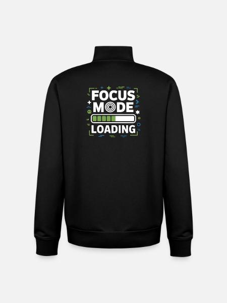 Focus Mode Loading ADHD Chaos - Unisex Organic Zip Sweatshirt by Stanley/Stella - black