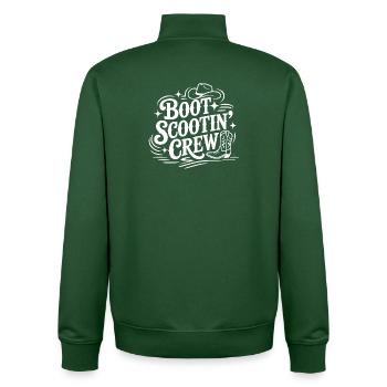 Équipage de Boat Scootin' - Sweat zippé unisexe en coton bio Stanley/Stella - vert bouteille - Dos - AI Model Male 185 dark (185cm)
